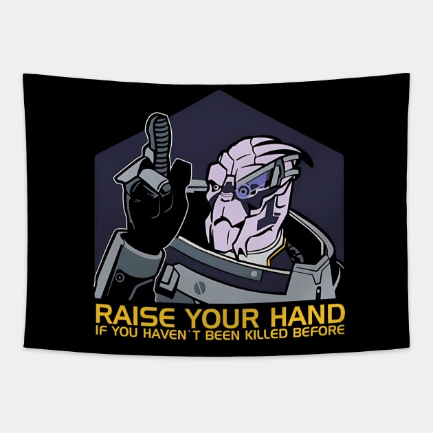 MASS EFFECT GARRUS TOUCHE Tapestry by Loweryo Judew