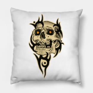 Skull and 90s Tribal Pillow