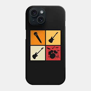 Drummer Musician Colorfull squares Phone Case