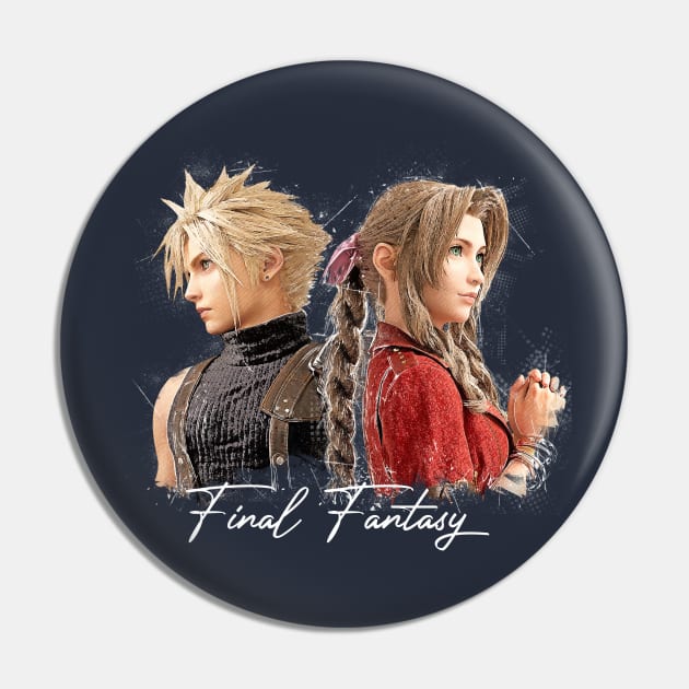 Cloud and Aerith Final Fantasy VII Remake Pin by Creativedy Stuff