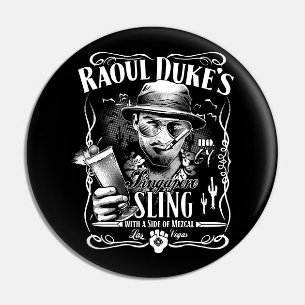 Raoul Duke's Singapore Sling Pin by Mr Eggs Favorites