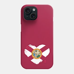 U.S. State - I Love Florida - Florida Flag Phone Case