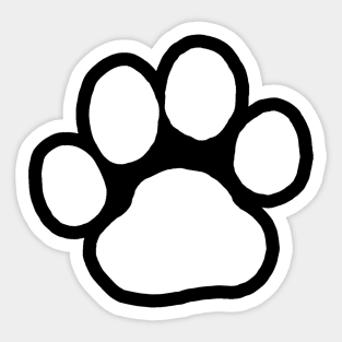 Hot Pink Paw Print Paw Print Sticker TeePublic, 58% OFF