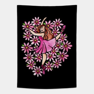 Ballerina Dancer Tapestry