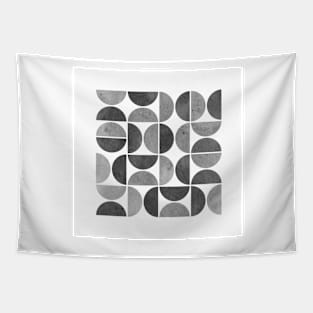 Black and white mid century modern 2 Tapestry