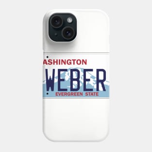 Washington Weber grill vanity license plate Phone Case