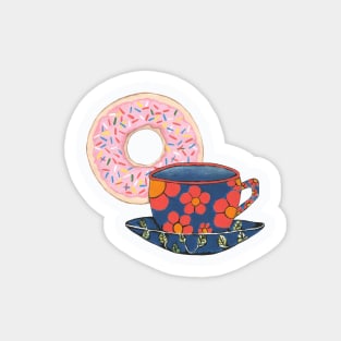 Coffee Mom, Coffee And Donuts Motherrs Day Magnet