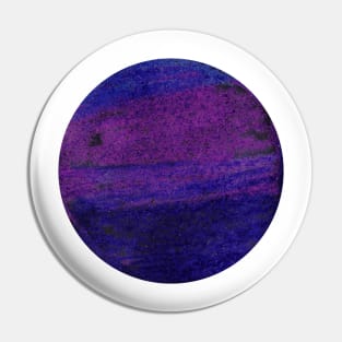 Retro Violet Planet Pin