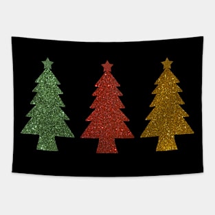 Merry Christmas Trees Tapestry