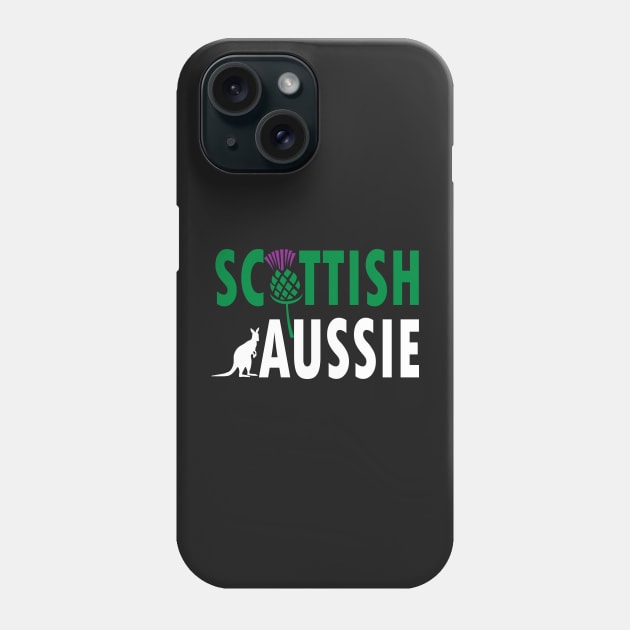 Scottish Aussie (for dark backgrounds) Phone Case by honeythief