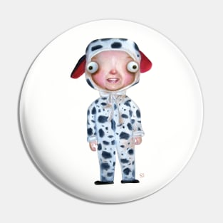 the one in the cow suit Pin