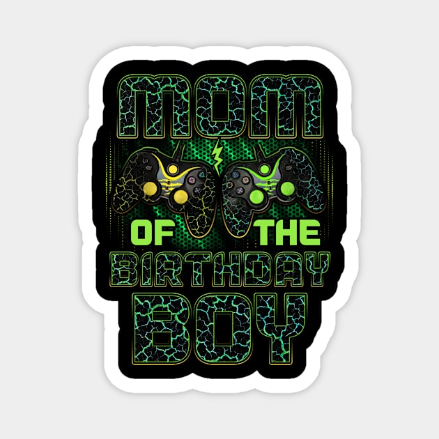 Mom of the Birthday Boy Matching Video Gamer Birthday Party Magnet by Albatross