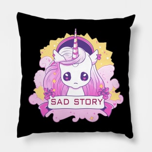 sad story Pillow