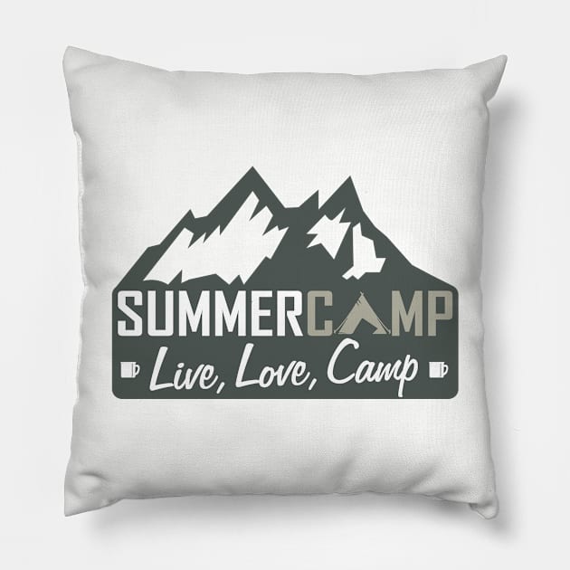 Summer Camptime Pillow by abbyhikeshop