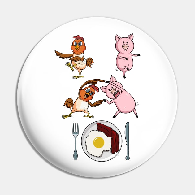 Bacon & Eggs Fusion Pin by creavirtua