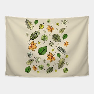 Leaf collage Tapestry