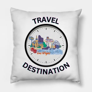 travel tp Las Vegas Pillow