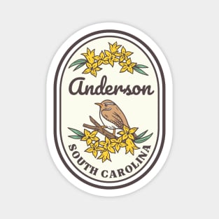 Anderson South Carolina Wren SC Tourist Souvenir Magnet