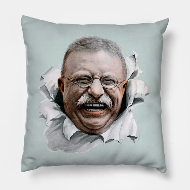 1915 Teddy Roosevelt Pillow by historicimage