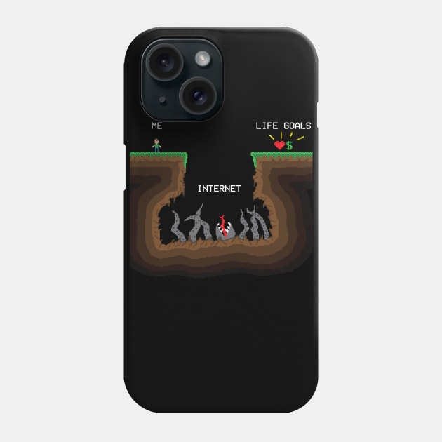 Internet vs Life goals Phone Case by Bomdesignz