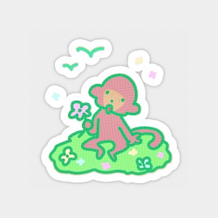 Spring Monkey! Magnet