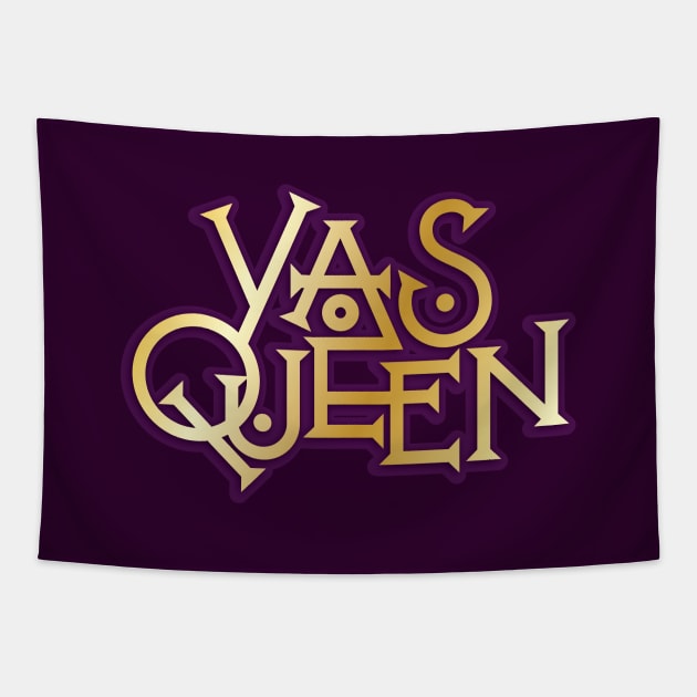 Yas Queen Gold Tapestry by polliadesign