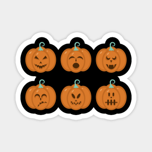 Character halloween pumpkins Magnet