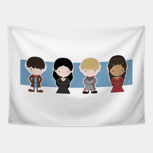 Merlin, Morgana, Arthur, Guinevere, Chibi Merlin Tapestry