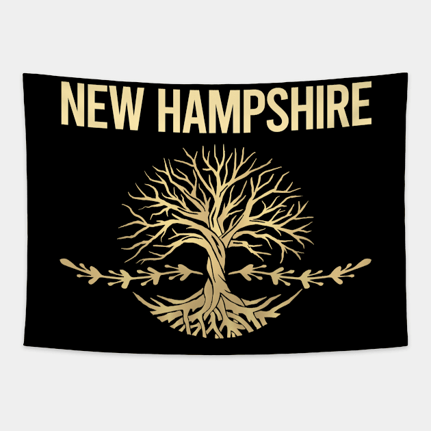 Nature Tree Of Life State New Hampshire Tapestry by flaskoverhand