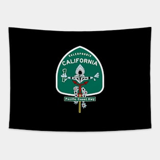 California Galeophobia Pacific Coast Highway Shark Bicycle Tapestry