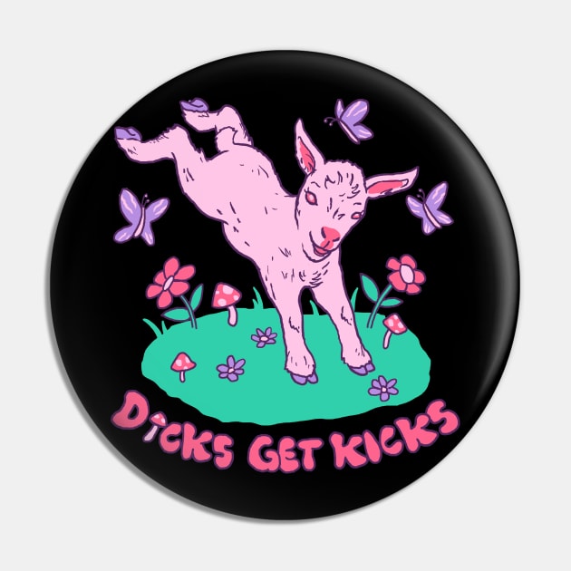 Dicks Get Kicks Pin by Hillary White Rabbit