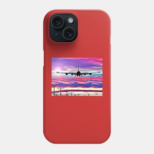 Airplane Landing at Los Angeles Phone Case