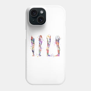 Leg Muscles Anatomy Colorful Watercolor Gift Phone Case