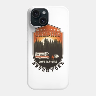 RV Camping vintage funny quote, funny retro RV camping Phone Case