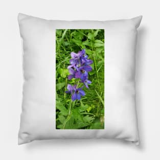 Tiny delphinium Pillow