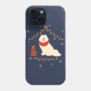 Thanksgiving Samoyed dog Phone Case