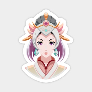 Japanese geisha anime girl Magnet