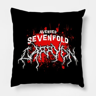 retro house of avenged v3 Pillow