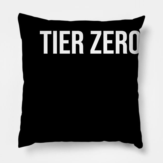 Tier Zero Pillow by StickSicky