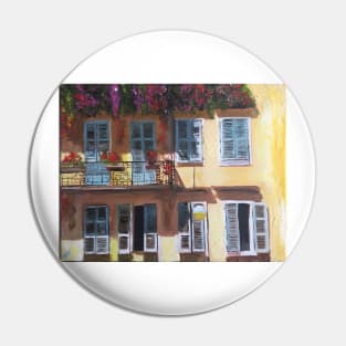 France, Yellow House Pin