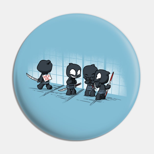 Oblivious Ninja: Bullies Pin by Dooomcat