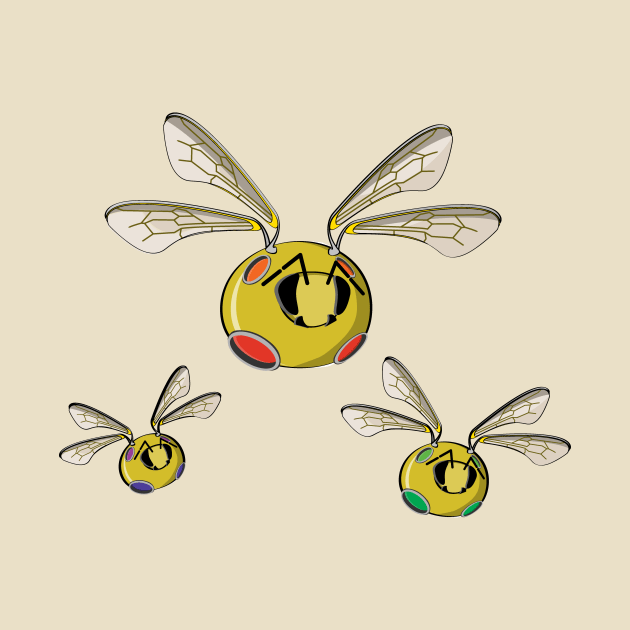 Robo Bees by shauniejdesigns