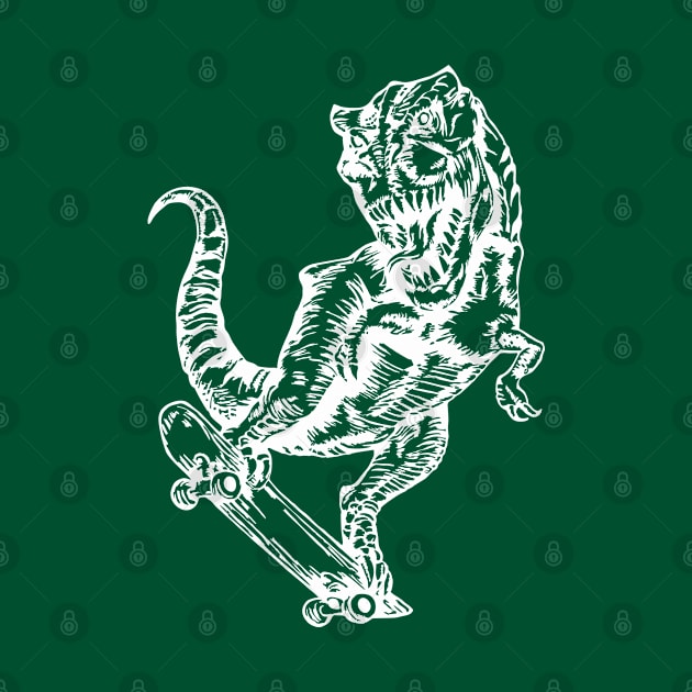 SEEMBO Dinosaur Skater Skateboarding Skateboard Skateboarder by SEEMBO