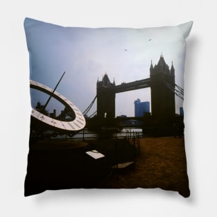 Sun Dial at Tower Bridge, London. Pillow