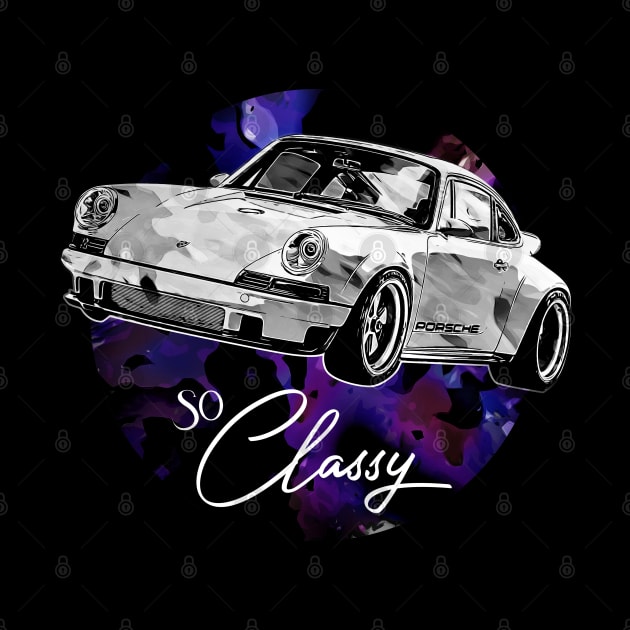 Classic Automotive Retro Car Tuning Car by aeroloversclothing