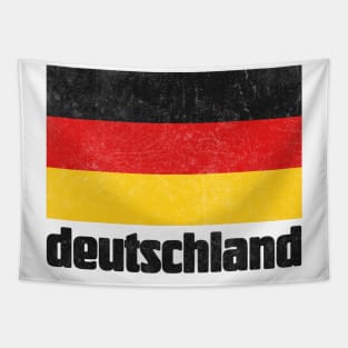 Deutschland / Germany Faded Style Flag Design Tapestry