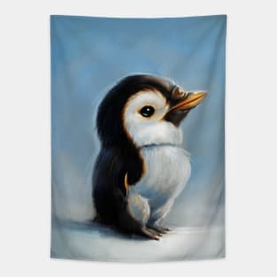 Serious Penguin Tapestry