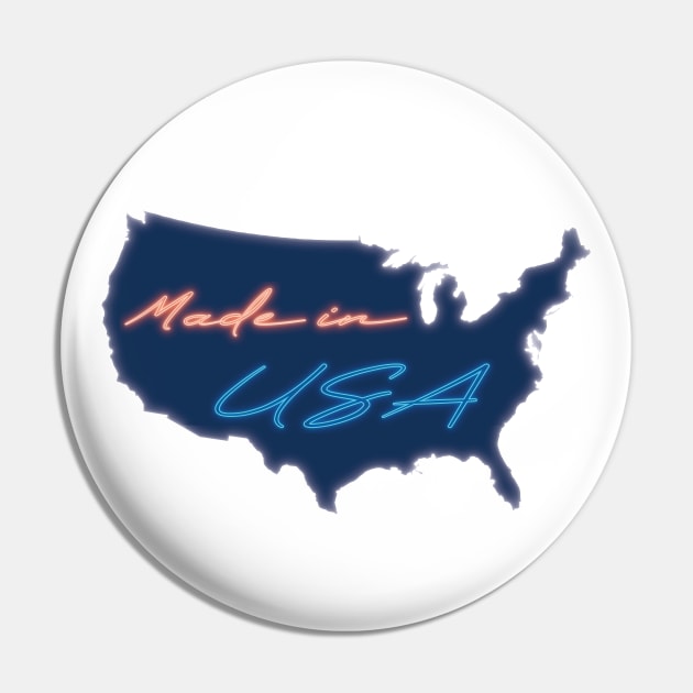 Made in USA, with neon light Pin by RomArte