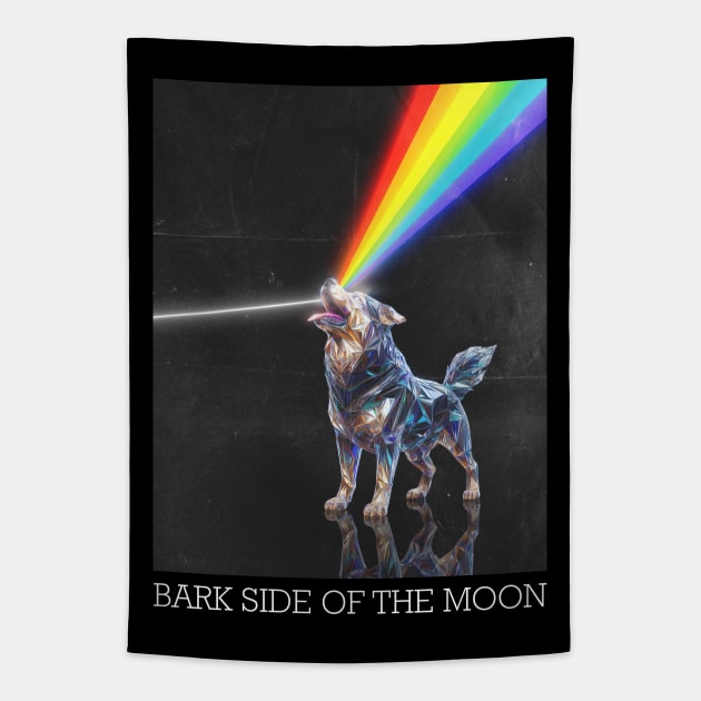 BARK SIDE OF THE MOON Tapestry by circlestances