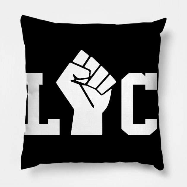 Black Power Punch Civil Rights Black Lives Matter Pillow by Love Newyork